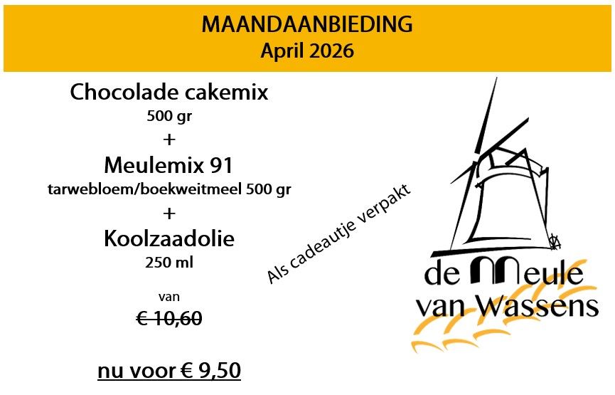 De maandaanbieding april.